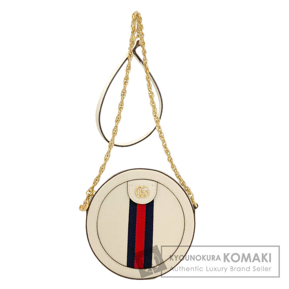 GUCCI Double GG Shoulder Bag Calfskin